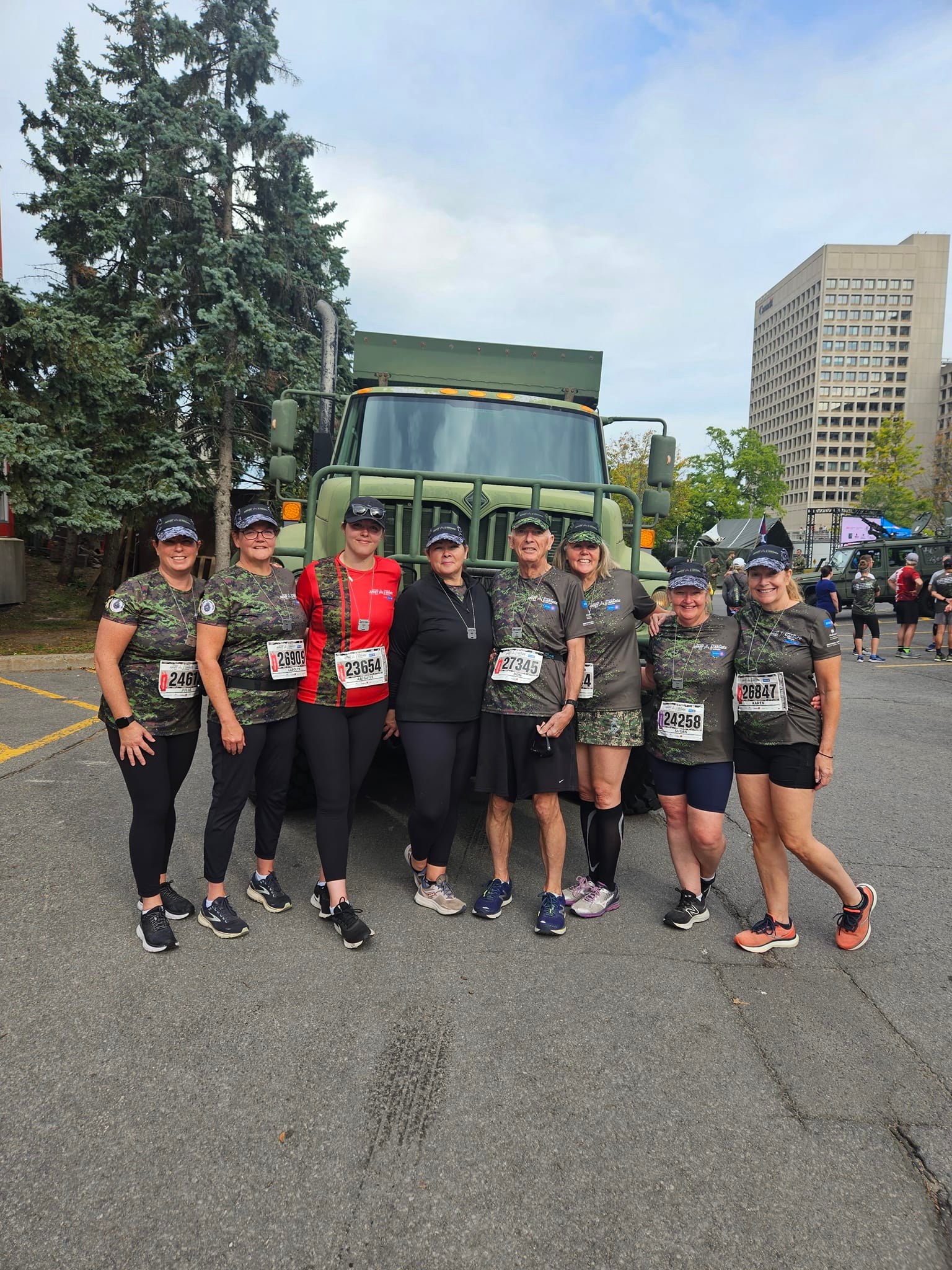 Group photo at community event